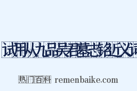 试用从九品吴君墓志铭近义词是什么意思的图片